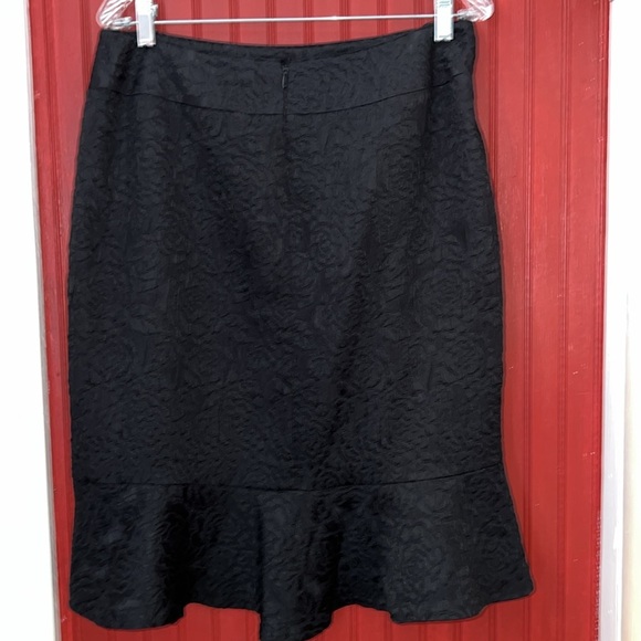 Vintage Albert Nipon Black Textured Blazer Tailored Skirt Jacket 2 Piece Suit 12 - Picture 4 of 10